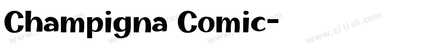 Champigna Comic字体转换